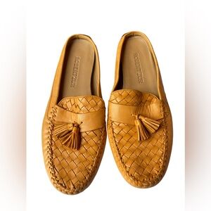 ROBERT ZUR SHELL LEATHER HALF LOAFER SZ:11